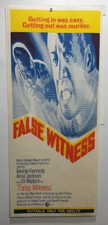 ORIGINAL DAYBILL MOVIE POSTER - FALSE WITNESS