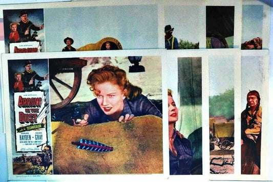 ORIGINAL LOBBY CARDS - ARROW IN THE DUST - 1954 - set of 8