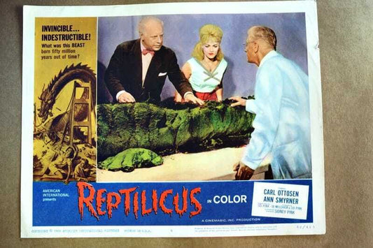 ORIGINAL LOBBY CARD - REPTILICUS - 1962 -  key #6 card