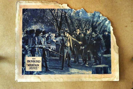 ORIGINAL LOBBY CARD - MOUNTAIN JUSTICE - 1930 - key card