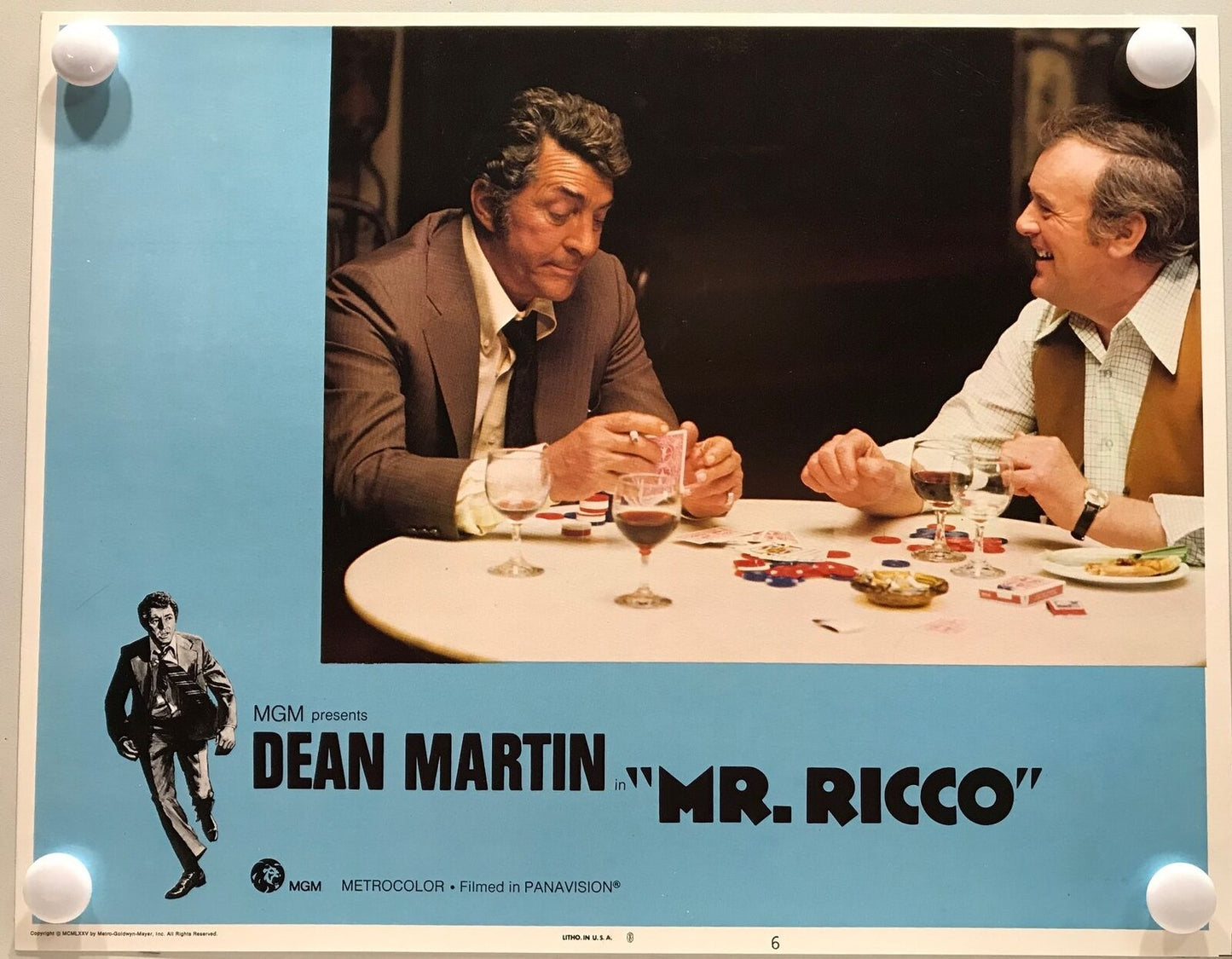 ORIGINAL LOBBY CARDS - MR. RICCO - 1975 - set of 8