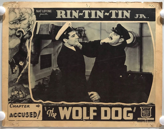 ORIGINAL SERIAL LOBBY CARD - THE WOLF DOG (c) - 1933 - Ch 10 "Accused!"