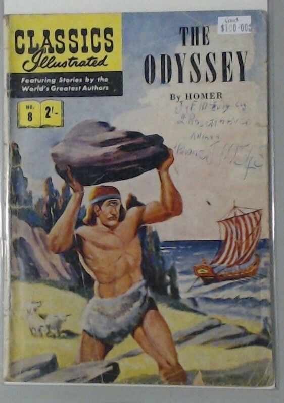 CLASSICS ILLUSTRATED THE ODYSSEY BY HOMER #8 CYCLOPS COMIC BOOK