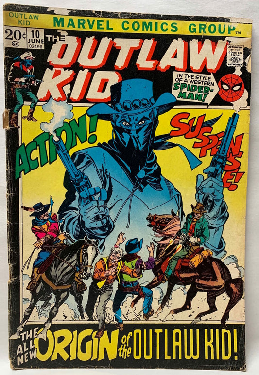 COMIC BOOK ~ THE OUTLAW KID #10 - THE ORIGIN OF THE OUTLAW KID