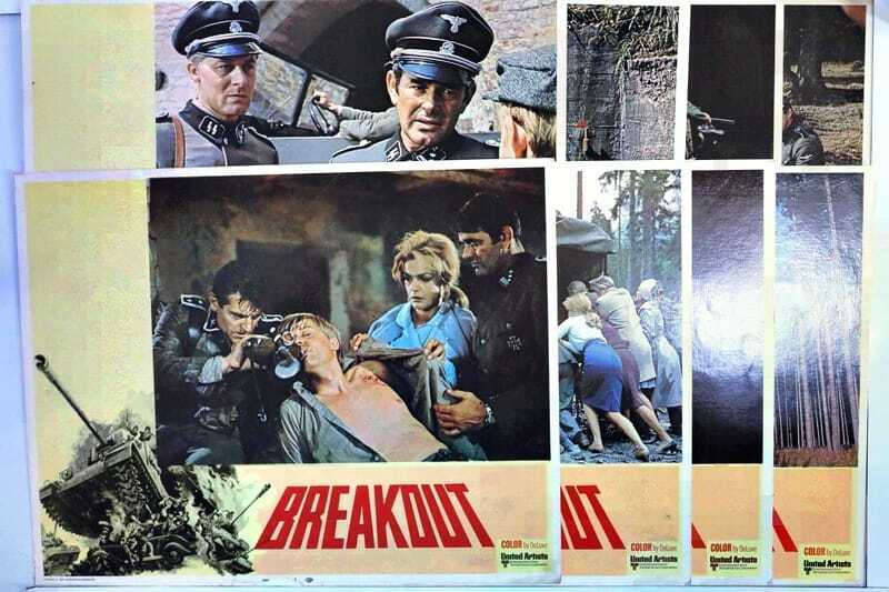 ORIGINAL LOBBY CARDS - BREAKOUT - 1959 - set of 8