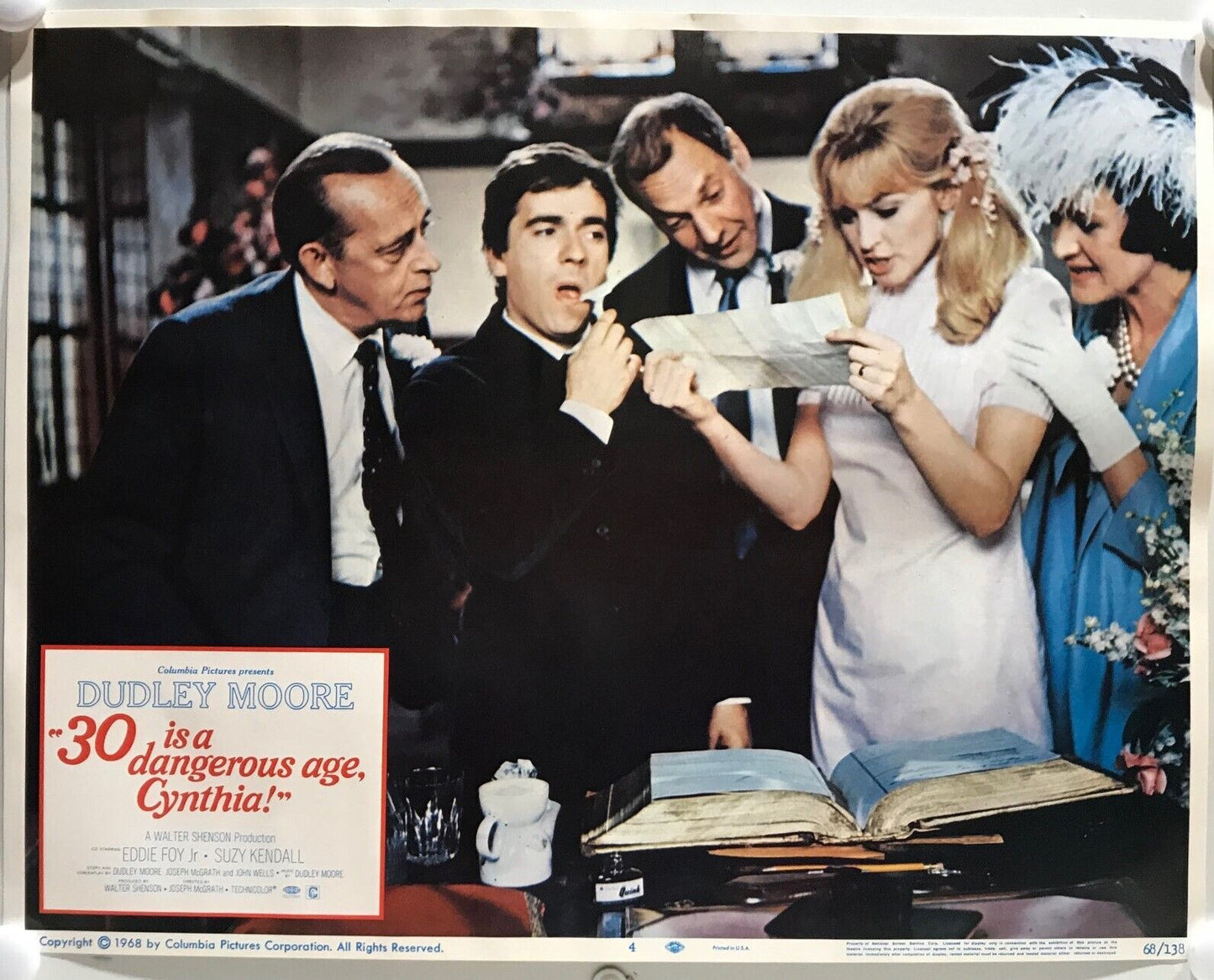 ORIGINAL LOBBY CARDS - 30 IS A DANGEROUS AGE, CYNTHIA - 1968 - set of 8