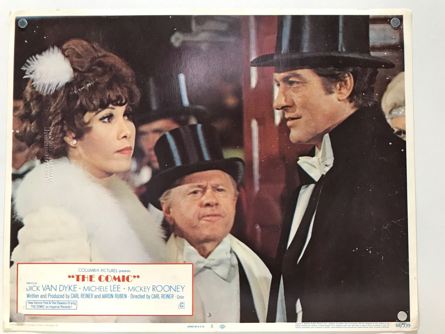 ORIGINAL LOBBY CARDS - THE COMIC - 1969 - set of 8