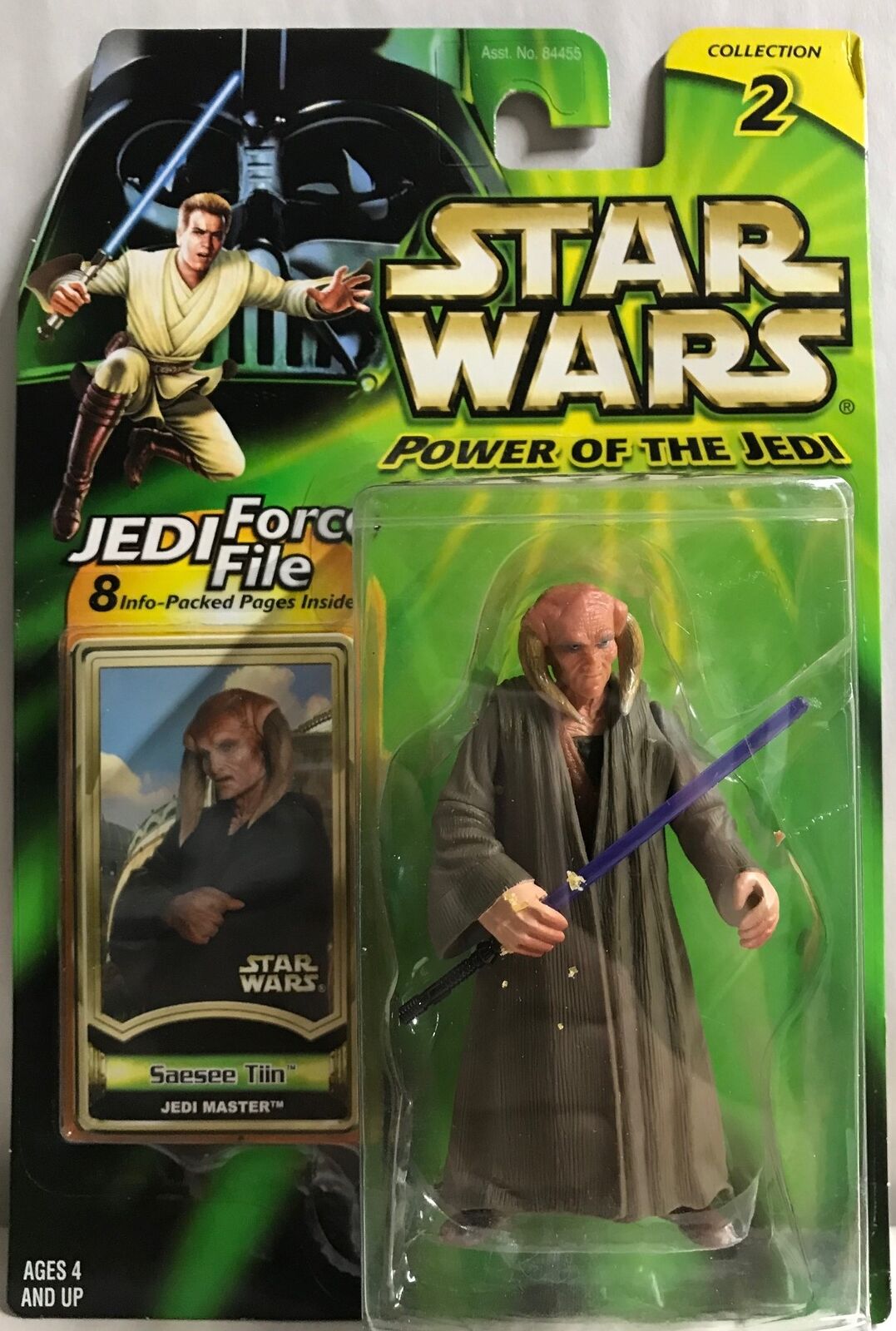 STAR WARS - HASBRO - JEDI FORCE FILE - POTJ - SAESEE TIIN - Jedi Master - Collection 2