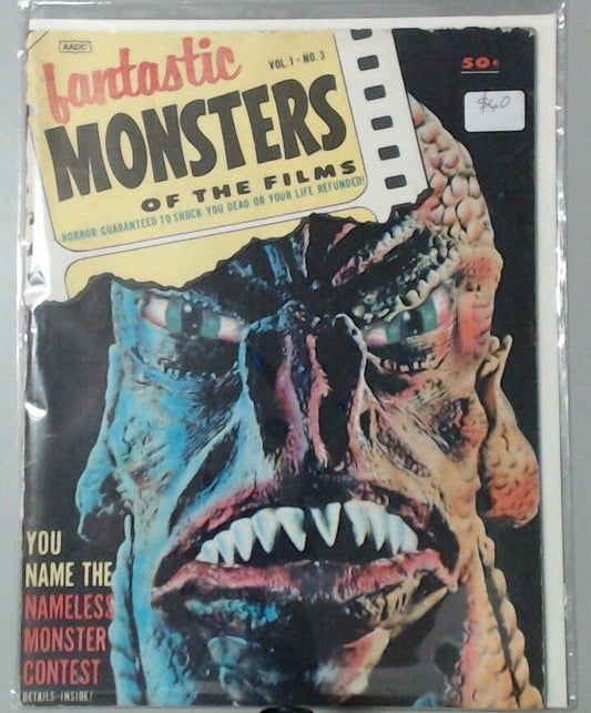 SCARY HORROR FAMOUS MONSTERS OF THE FILM NO. 3 NAMELESS MONSTER