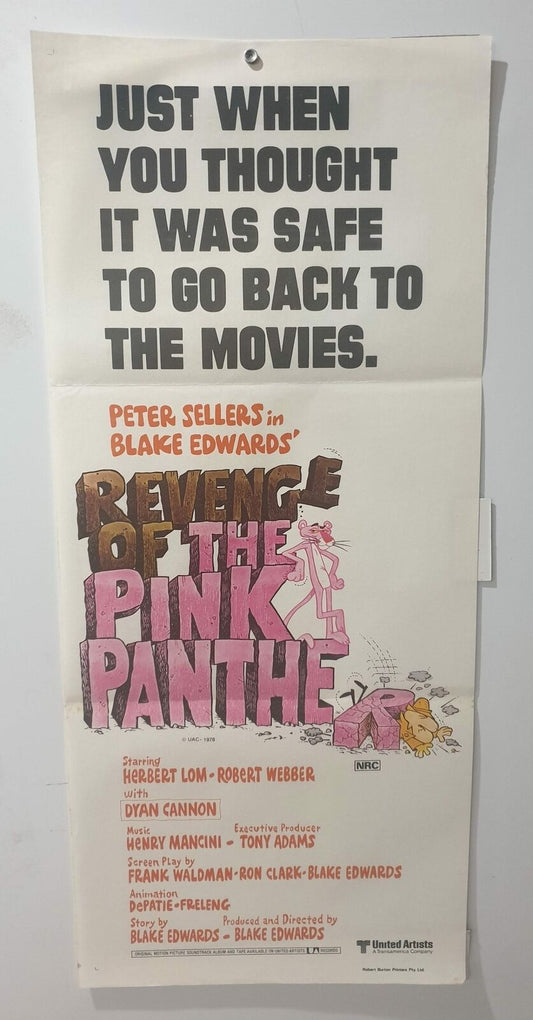 ORIGINAL DAYBILL MOVIE POSTER - REVENGE OF THE PINK PANTHER 1978