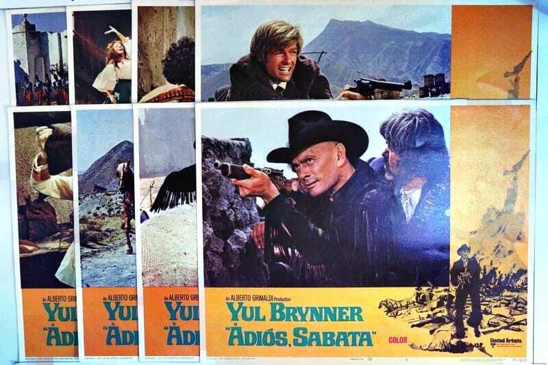 ORIGINAL LOBBY CARDS - ADIOS SABATA - 1971 - set of 8