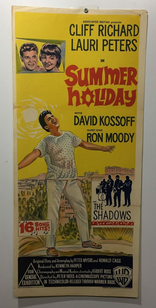 ORIGINAL DAYBILL MOVIE POSTER - SUMMER HOLIDAY - MUSICAL