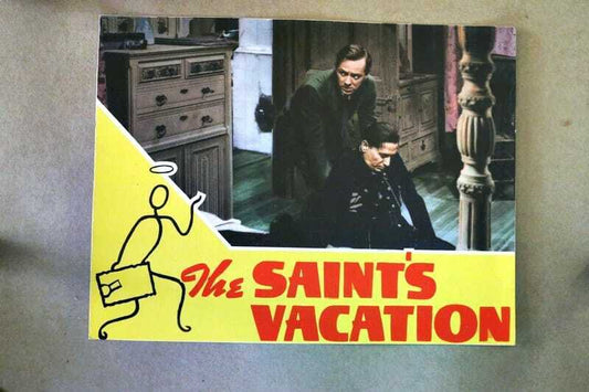 ORIGINAL LOBBY CARD - SAINT'S VACATION - 1941 -  Hugh Sinclair, Sally Gray, Leueen MacGrath