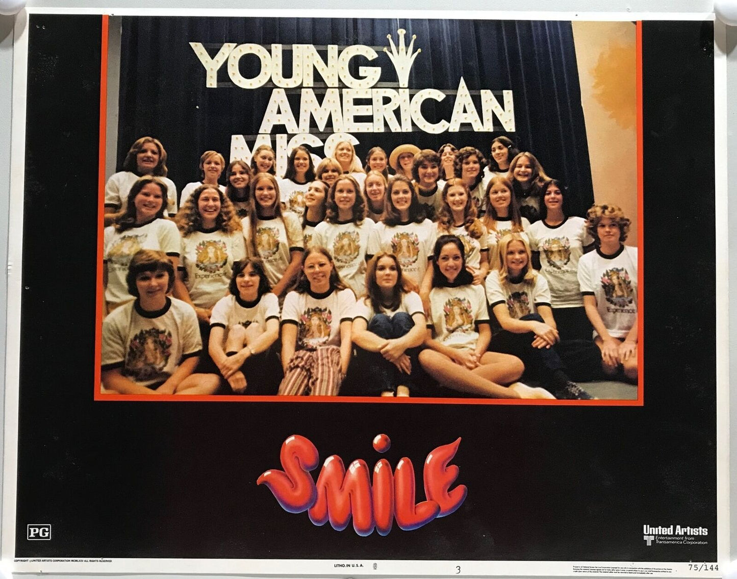 ORIGINAL LOBBY CARDS - SMILE - 1975 - set of 8