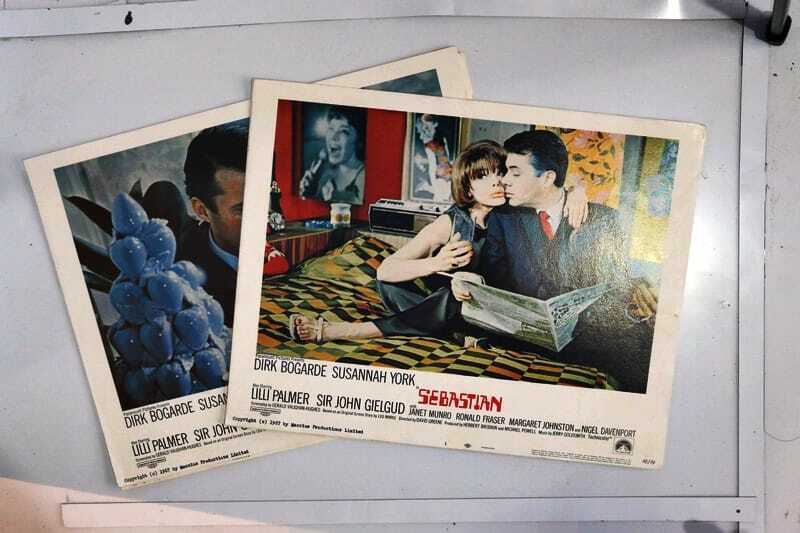 ORIGINAL LOBBY CARDS - SEBASTIAN - 1968 - set of 8