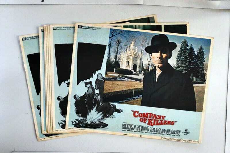 ORIGINAL LOBBY CARDS - COMPANY OF KILLERS - 1970 - set of 8