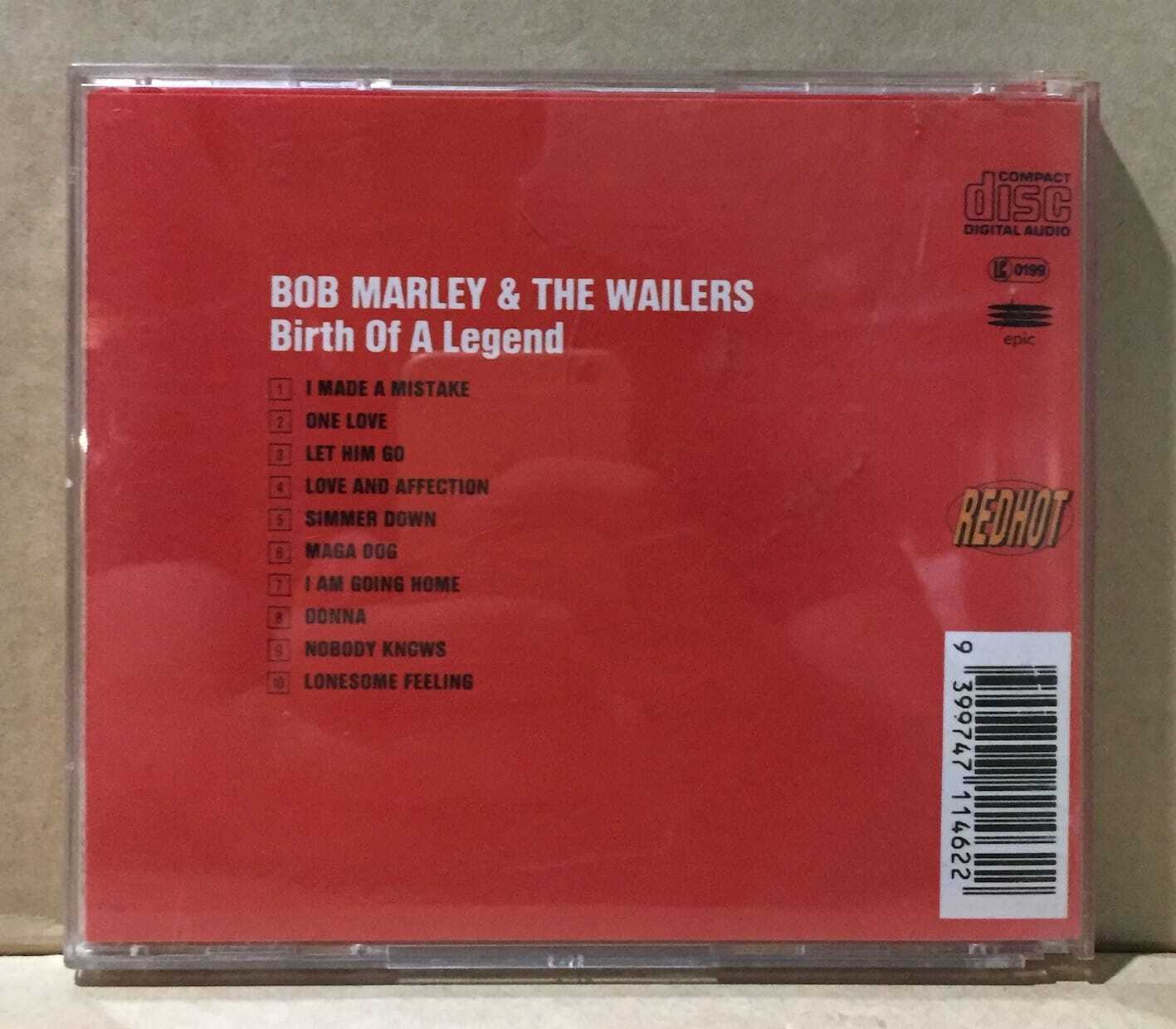 MUSIC CD IN CASE - BOB MARLEY & THE WAILERS - BIRTH OF A LEGEND - FT. PETER TOSH