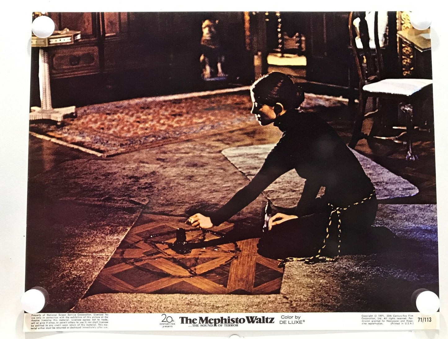 ORIGINAL LOBBY CARDS - THE MEPHISTO WALTZ - 1971 - set of 8