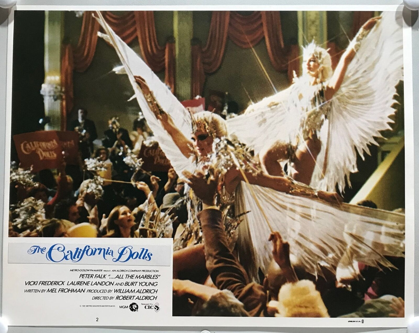 ORIGINAL LOBBY CARDS - THE CALIFORNIA DOLLS aka "...All the Marbles" - 1981