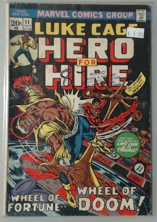 COMIC BOOK LUKE CAGE POWER MAN MARVEL CAGE HERO FOR HIRE  #11