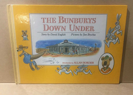 HARD COVER BOOK - BUNBURYS DOWN UNDER - ENGLISH BRYCHTA