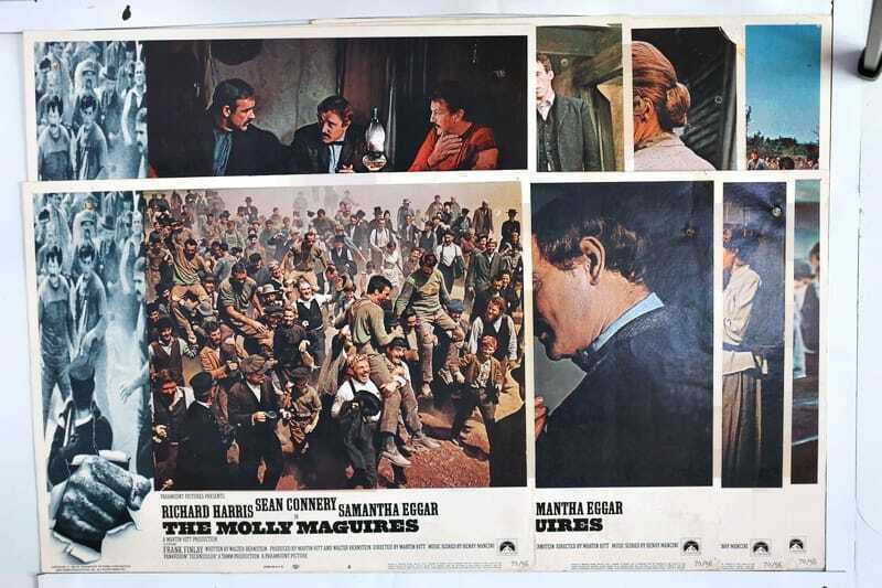 ORIGINAL LOBBY CARDS - THE MOLLY MAGUIRES - 1970 - set of 8