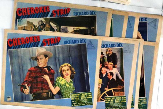 ORIGINAL LOBBY CARDS - CHEROKEE STRIP - 1940 - set of 8