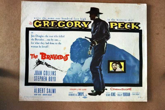 ORIGINAL LOBBY CARD - BRAVADOS - 1958 - key card #1