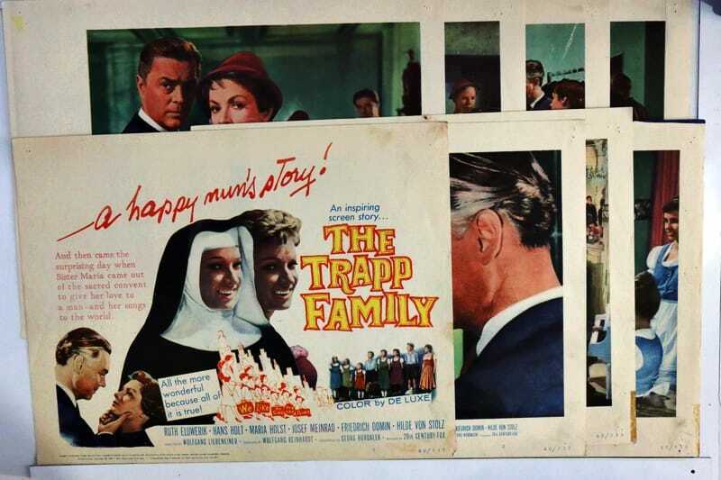 ORIGINAL LOBBY CARDS - THE TRAPP FAMILY - 1960 - set of 8