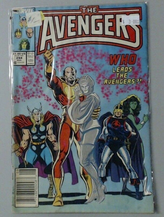 COMIC BOOK -- IRON MAN HULK CAPTAIN AMERICA THE AVENGERS MARVEL #294