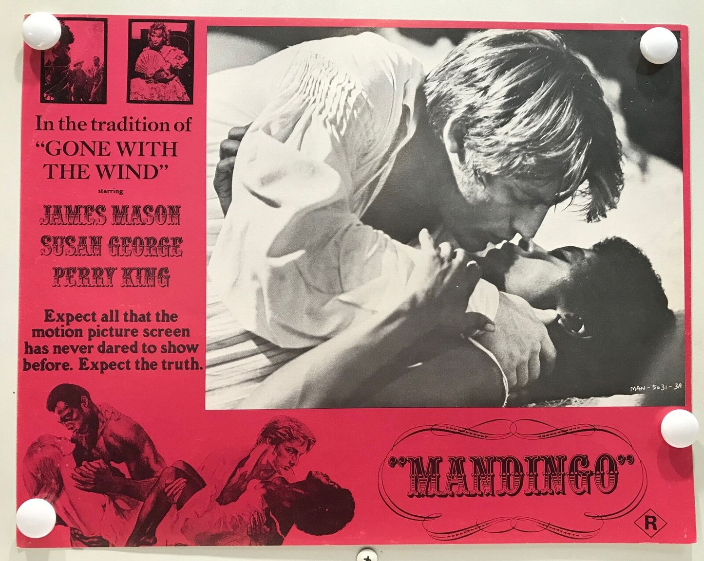 ORIGINAL LOBBY CARDS - MANDINGO - 1975 - set of 8