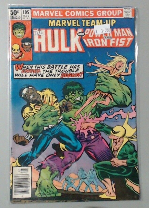 MARVEL COMIC BOOK - HULK POWER MAN IRON FIST NUMBER 105