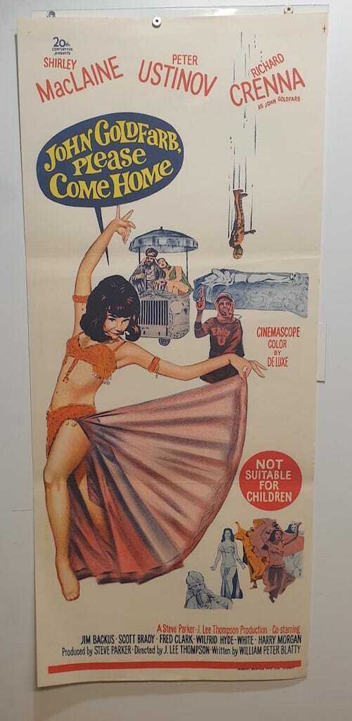 ORIGINAL DAYBILL MOVIE POSTER - JOHN GOLDFARB PLEASE COME HOME