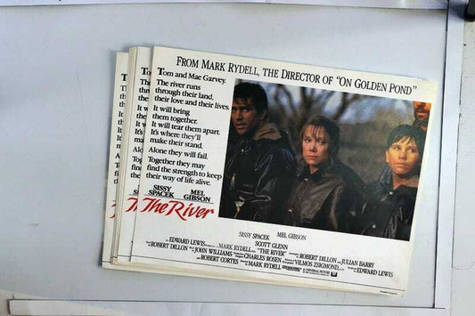 ORIGINAL LOBBY CARDS - THE RIVER - 1984 - set of 8