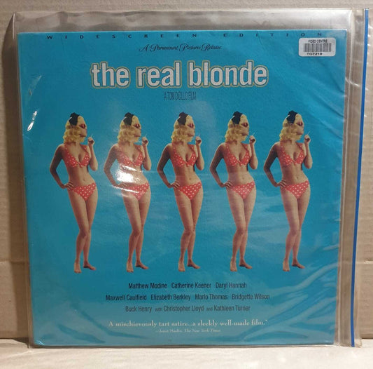 LASERDISC MOVIE - THE REAL BLONDE - Mathew Modine, Catherine Keener, Daryl Ha...