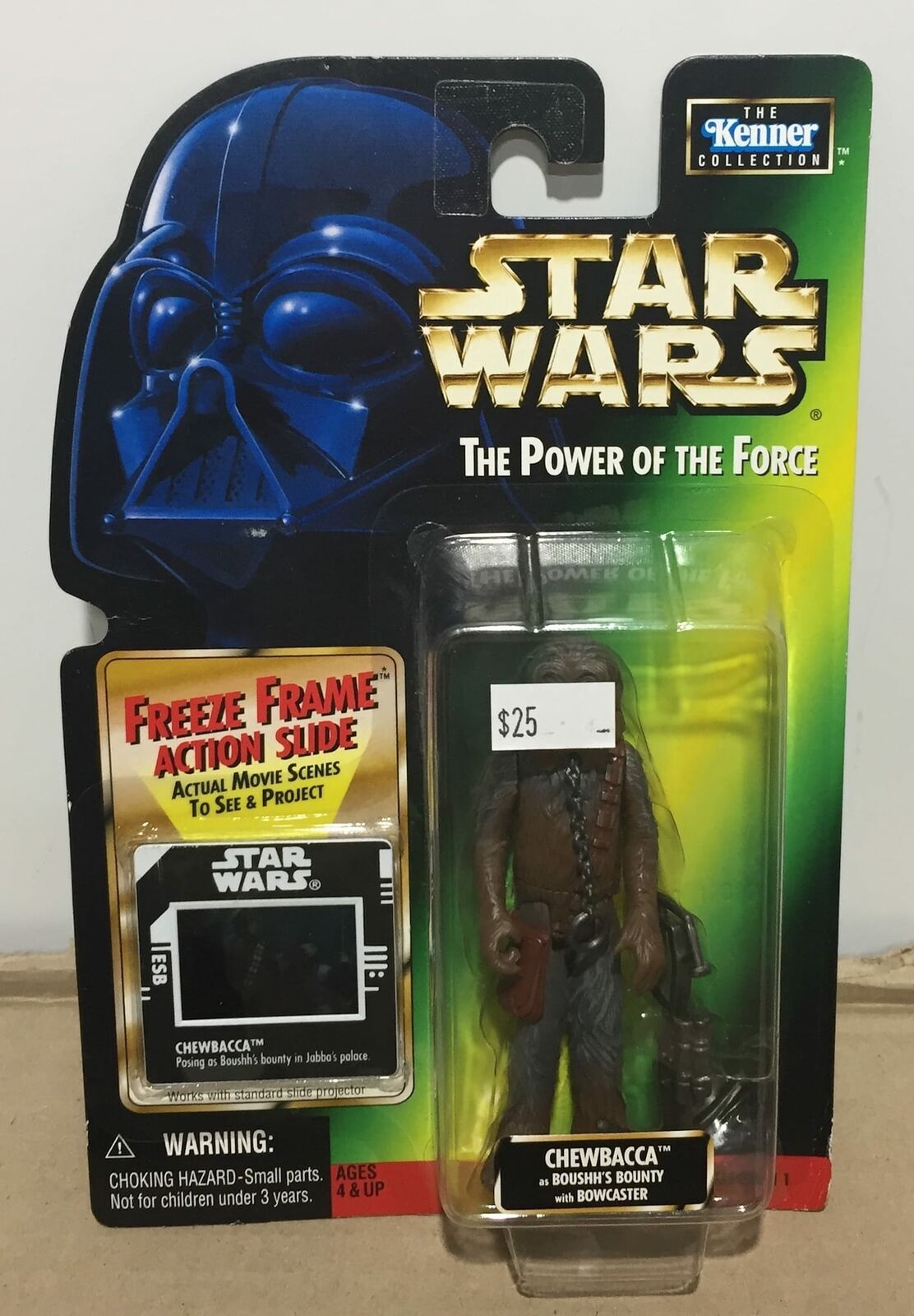 STAR WARS - KENNER - POTF - CHEWBACCA - as Boushh's Bounty with Bowcaster