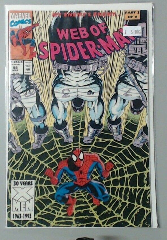 COMIC BOOK - MARVEL COMICS - SPIDER-MAN - WEB OF SPIDER-MAN #98