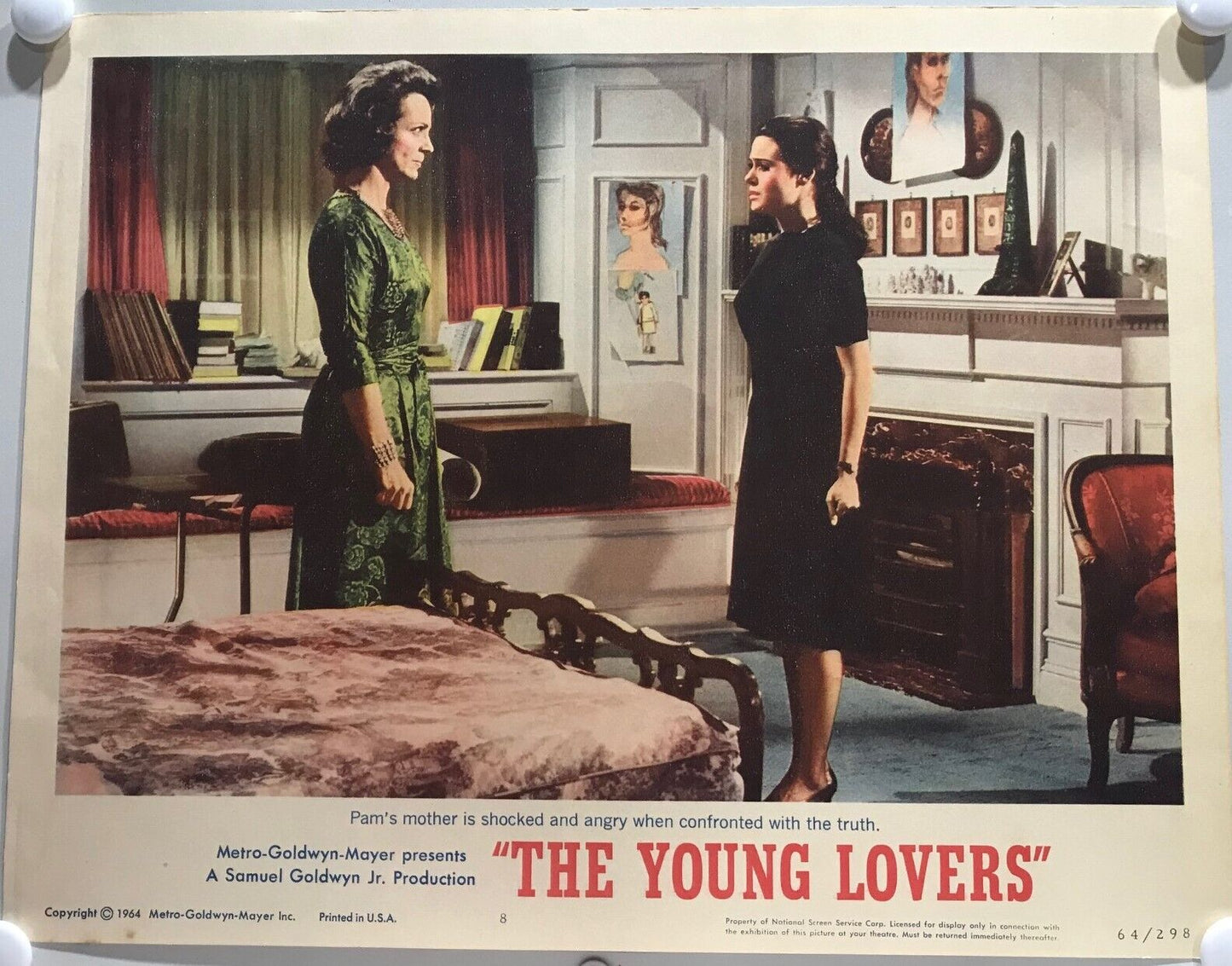 ORIGINAL LOBBY CARDS - THE YOUNG LOVERS - 1964 - set of 8