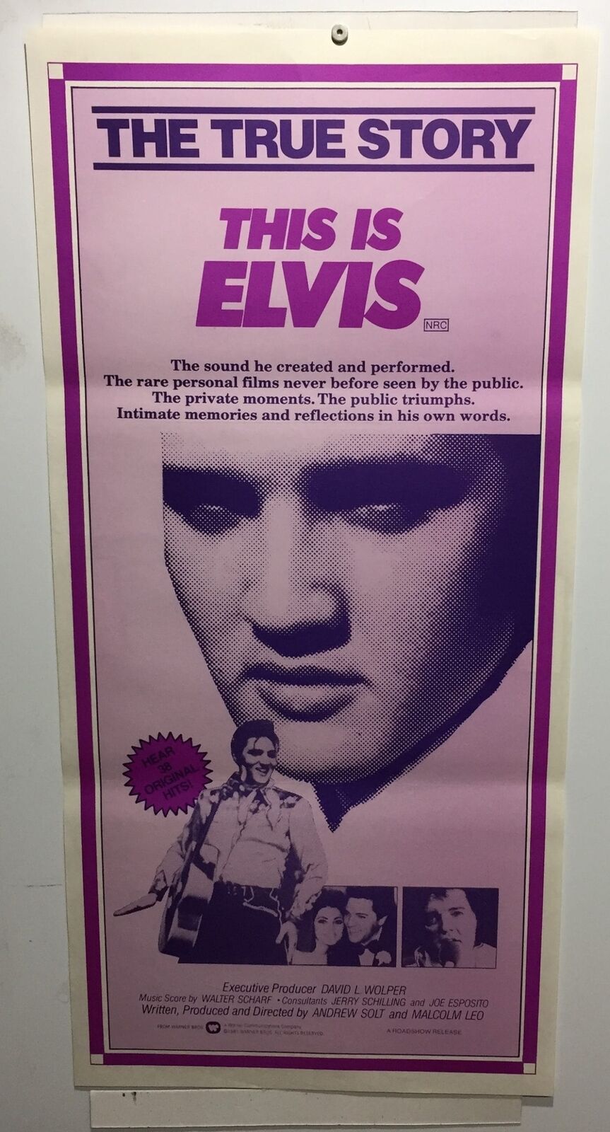 ORIGINAL DAYBILL MOVIE POSTER - THIS IS ELVIS - 1981