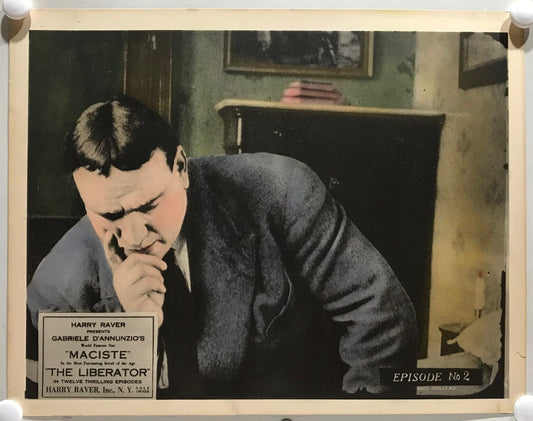 ORIGINAL SERIAL LOBBY CARD - THE LIBERATOR (a) -1918 - Maciste - episode #2 -...