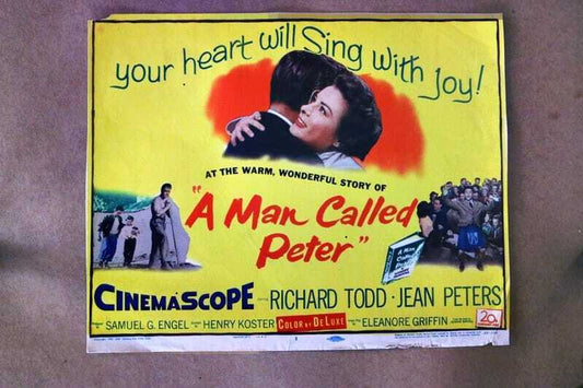 ORIGINAL LOBBY CARD - MAN CALLED PETER - 1955 - key #1 card