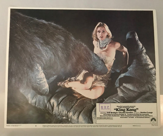 ORIGINAL LOBBY CARD - KING KONG - 1976 - key #8 card