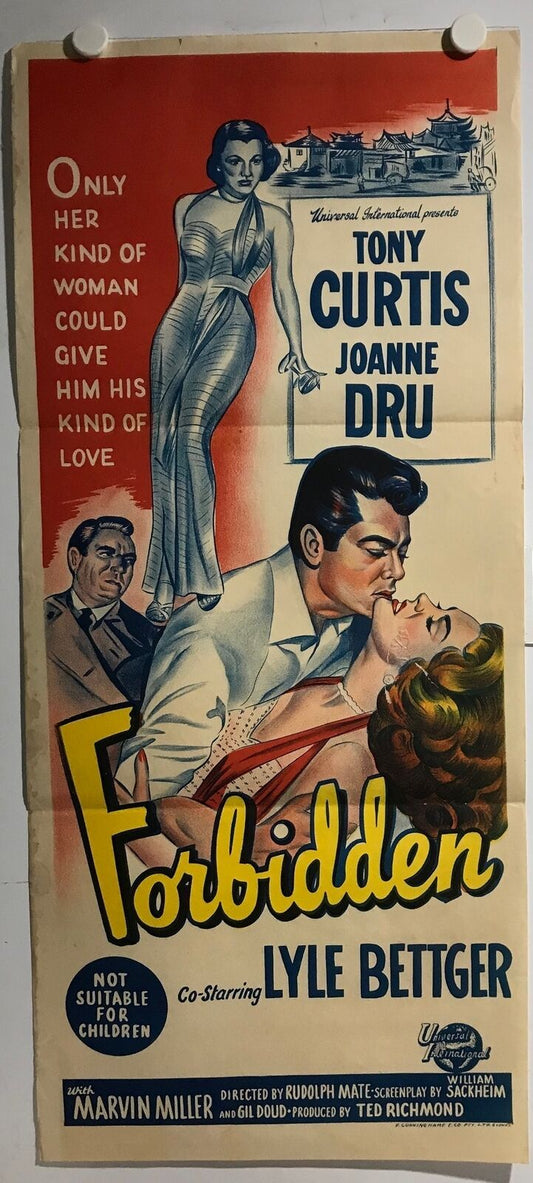 ORIGINAL DAYBILL MOVIE POSTER - FORBIDDEN