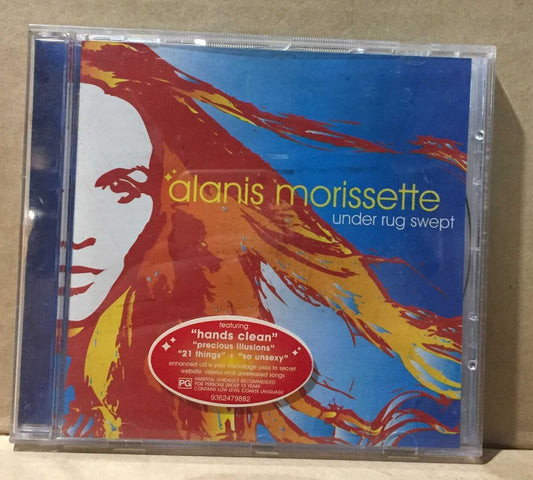 MUSIC CD IN CASE -ALANIS MORISSETTE - UNDER RUG SWEPT