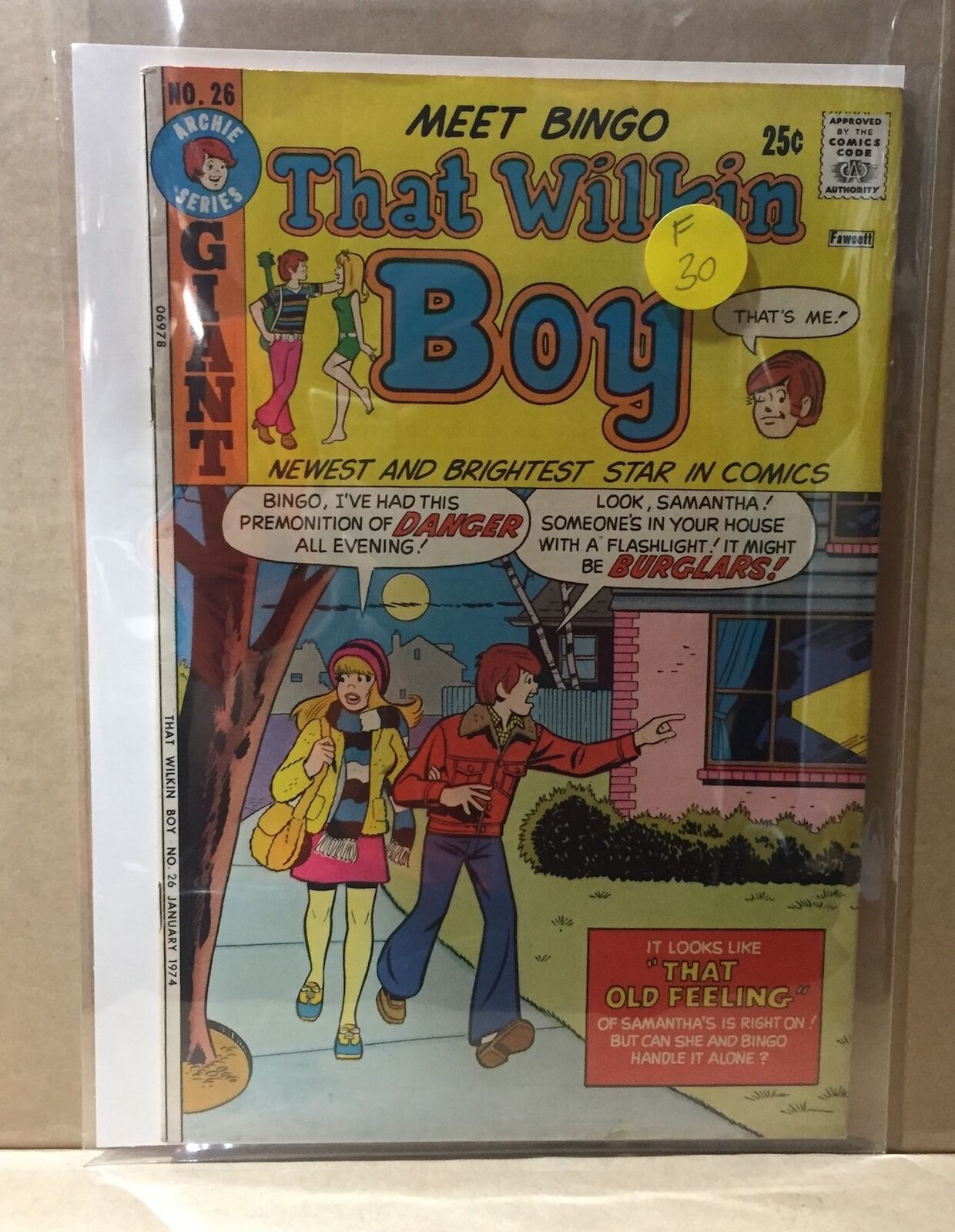 COMIC BOOK - THAT WALKIN BOY NO.26 ARCHIE BINGO GIANT