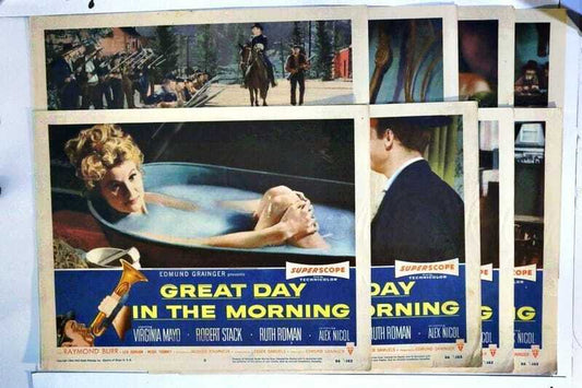 ORIGINAL LOBBY CARDS - GREAT DAY IN THE MORNING - 1956 - set of 8