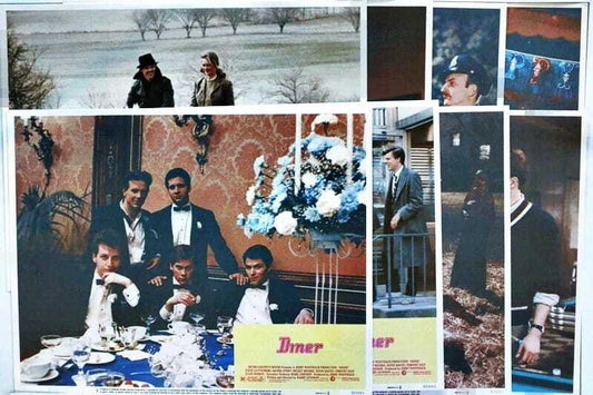 ORIGINAL LOBBY CARDS - DINER - 1982 - set of 8