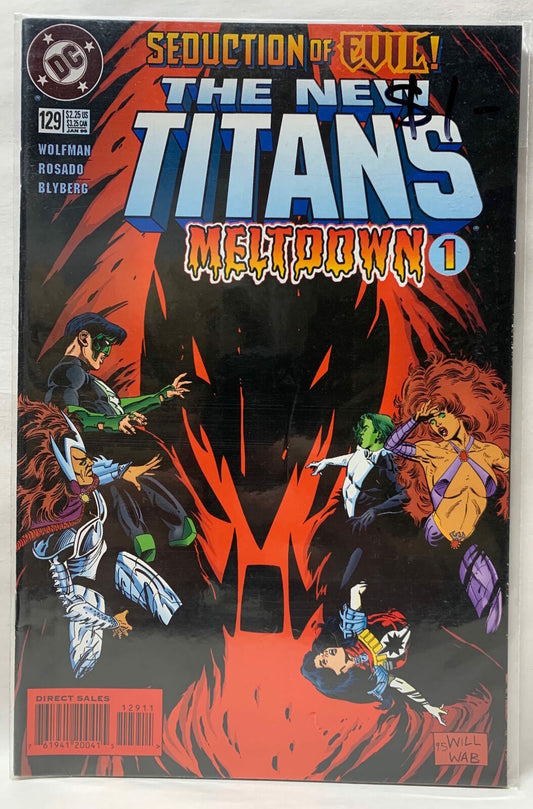 COMIC BOOK - THE NEW TEEN TITANS #129