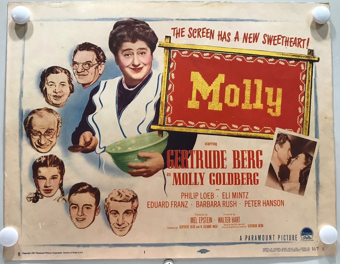 ORIGINAL LOBBY CARDS - MOLLY - 1951 - set of 8