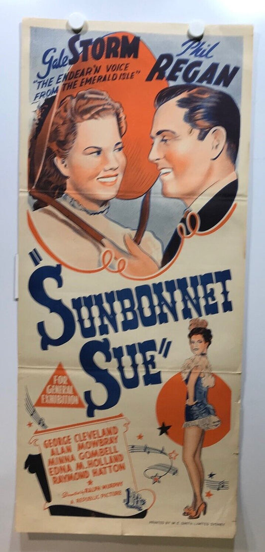 ORIGINAL DAYBILL MOVIE POSTER - SUNBONNET SUE - 1945